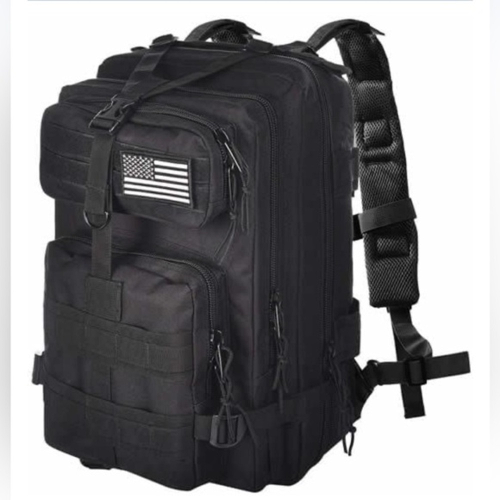 Tactical Military Black Backpack for Men